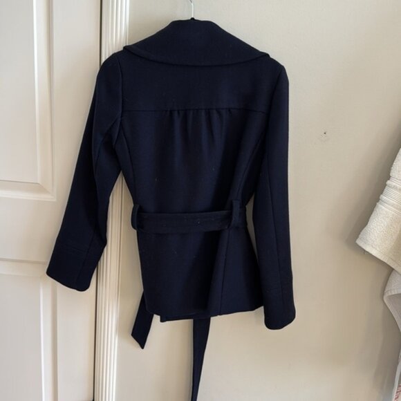 JCREW NAVY WOOL PEA COAT SIZE 4 - Picture 5 of 7